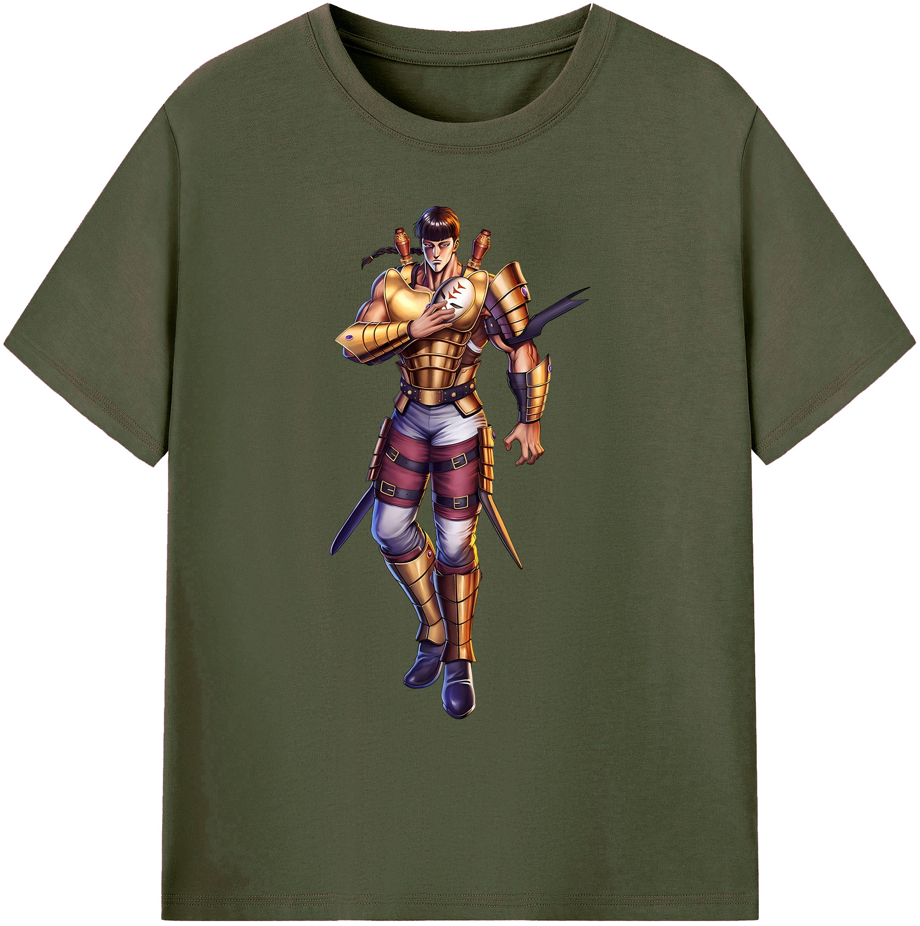（画像用） 北斗の拳 Fist of the North Star 綿100％ メンズ半袖Tシャツ｜肌触りやわらか＆通気性